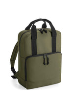 Load image into Gallery viewer, Bagbase Cooler Recycled Backpack (Military Green) (One Size)