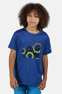 Childrens/Kids Alvardo V Graphic T-Shirt - Nautical Blue
