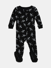 Load image into Gallery viewer, Kids Footed Skeleton Pajamas