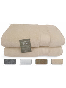 Genuine Soft Absorbent Silk Bath Towels 2 Piece Set