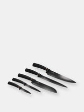 Load image into Gallery viewer, Berlinger Haus 6-Piece Knife Set w/ Magnetic Holder Carbon Pro Collection