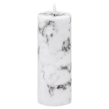 Load image into Gallery viewer, Luxe Collection Marble Natural Glow Electric Candle - White/Black