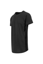 Load image into Gallery viewer, Mens Shaped Long Short Sleeve T-Shirt - Black