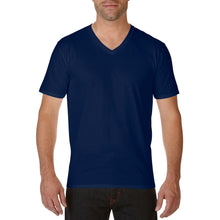 Load image into Gallery viewer, Gildan Mens Premium Cotton V Neck Short Sleeve T-Shirt