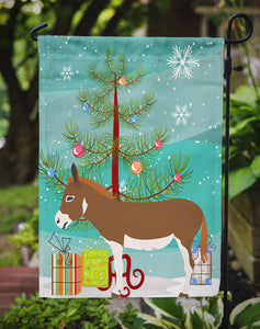 11" x 15 1/2" Polyester Miniature Mediterranian Donkey Christmas Garden Flag 2-Sided 2-Ply