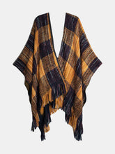 Load image into Gallery viewer, Ceci Plaid Reversible Ruana