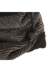 FLOSO Womens/Ladies Multipurpose Fleece Neckwarmer Snood / Hat (Graphite)