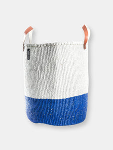 Mifuko - Large Blue and White Tote Bag