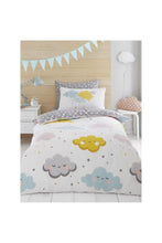 Load image into Gallery viewer, Clouds And Stars Fitted Sheet Set Twin