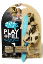 Load image into Gallery viewer, Pet Brands Play And Fill Faux Fur Catnip Mouse (Assorted colors) (One Size)