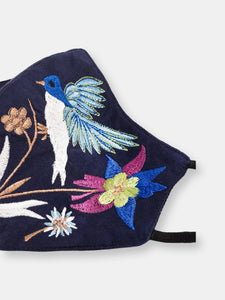 Hummingbird Embroidered Face Mask