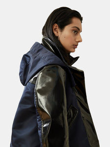 Water-Resistant Sustainable Cropped Raincoat