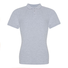 Load image into Gallery viewer, AWDis Just Polos Womens/Ladies The 100 Girlie Polo Shirt (Heather Gray)