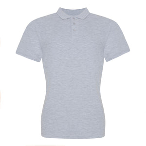 AWDis Just Polos Womens/Ladies The 100 Girlie Polo Shirt (Heather Gray)