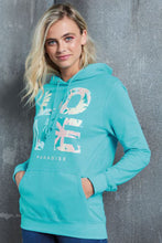 Load image into Gallery viewer, AWDis Just Hoods Womens/Ladies Girlie College Pullover Hoodie (Turquoise Surf)
