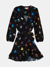 Load image into Gallery viewer, The Maya Long Sleeve Butterfly Wrap Dress