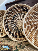 Load image into Gallery viewer, Assorted Set of 4 African Baskets 10” Wall Baskets Set
