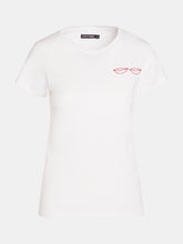 Load image into Gallery viewer, Lips Embroidery Cotton T-Shirt