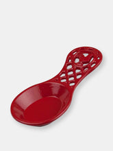 Load image into Gallery viewer, Cast Iron Rooster Spoon Rest, Red