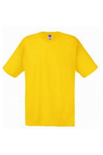Load image into Gallery viewer, Fruit Of The Loom Mens Original Short Sleeve T-Shirt (Yellow)