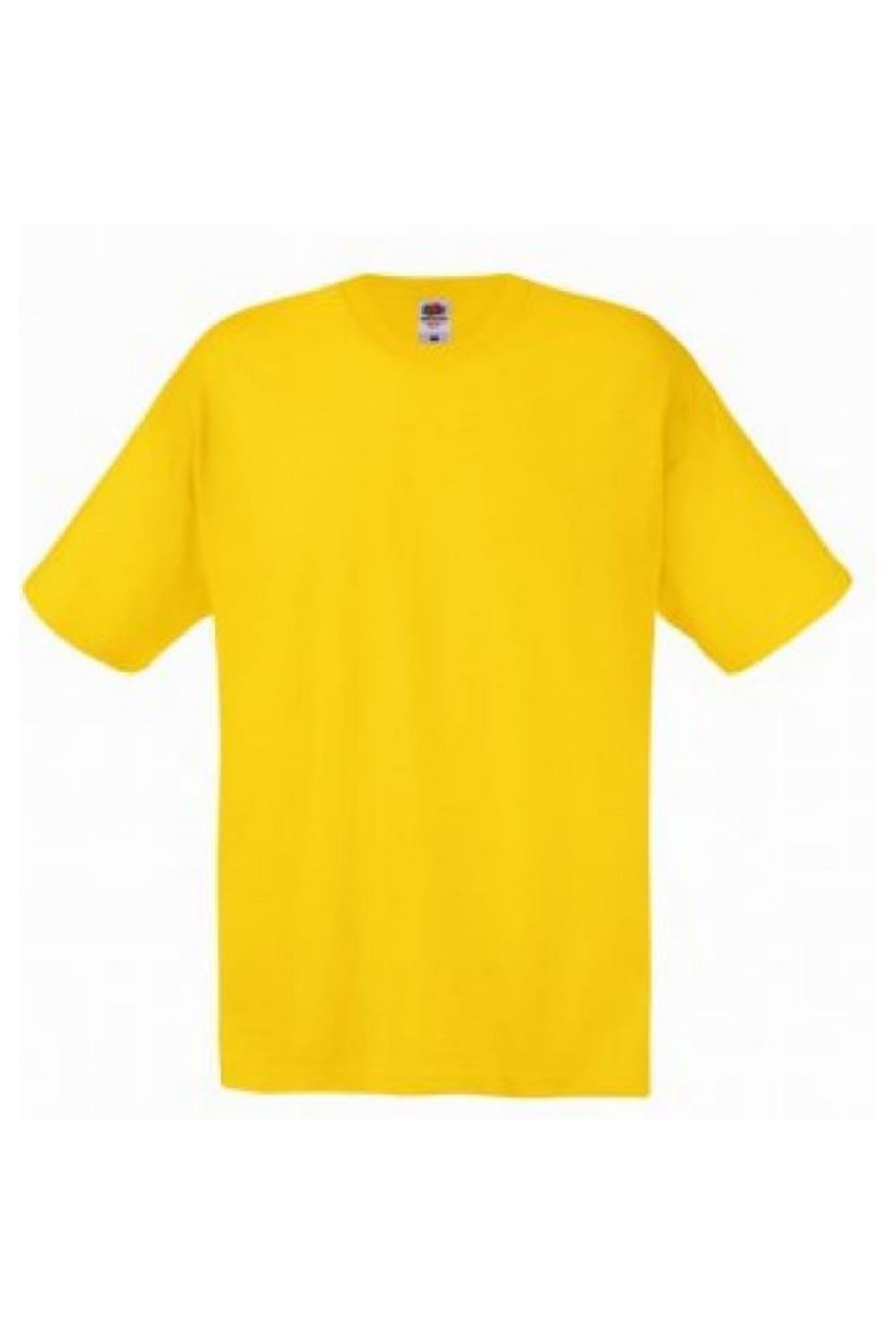 Fruit Of The Loom Mens Original Short Sleeve T-Shirt (Yellow)