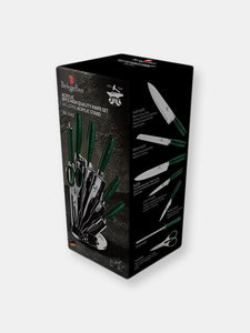 8-Piece Knife Set with Acrylic Stand Emerald Collection