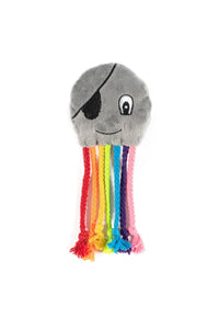 Ancol Octopus Plush Dog Toy (Gray/Multicolored) (One Size)