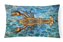 Load image into Gallery viewer, 12 in x 16 in  Outdoor Throw Pillow Lobster Canvas Fabric Decorative Pillow