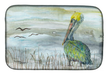 Load image into Gallery viewer, 14 in x 21 in Pelican Watercolor Dish Drying Mat
