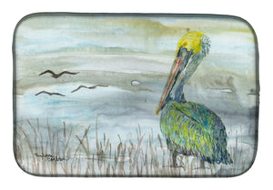 14 in x 21 in Pelican Watercolor Dish Drying Mat