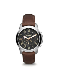Grant FS4813 Elegant Japanese Movement Fashionable Chronograph Brown Leather Watch