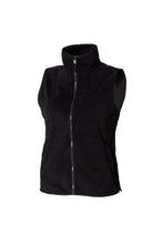 Load image into Gallery viewer, Henbury Ladies Microfleece Vest Jacket/Gilet/Bodywarmer (Black)