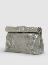 Load image into Gallery viewer, The Lunch - Grey Embossed Reptile
