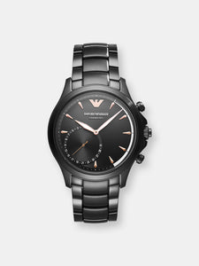 Emporio Armani Men's Alberto ART3012 Black Stainless-Steel Quartz Fashion Watch