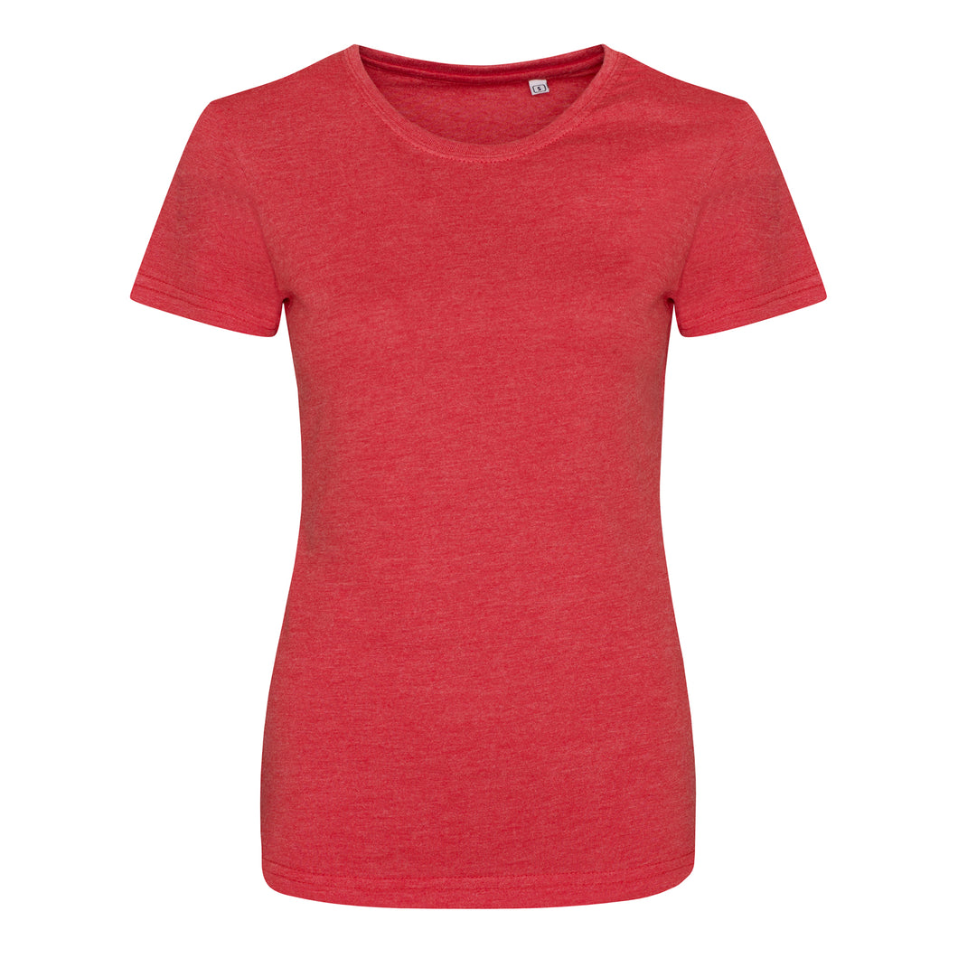 AWDis Womens/Ladies Girlie Tri-Blend T-Shirt (Heather Red)