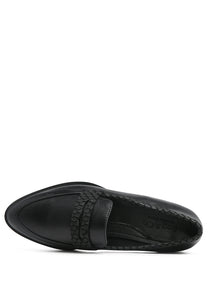 Nadia Leather Penny Loafers