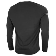 Load image into Gallery viewer, Callaway Mens Ribbed V Neck Merino Sweater (Black Onyx)