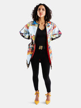Load image into Gallery viewer, Long Asian Print Bomber Jacket