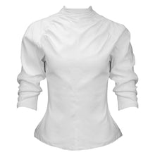 Load image into Gallery viewer, Clare Top / Milky White Stretch Linen