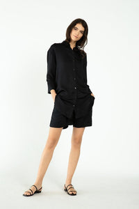 Boyfriend Shirt - Satin Tencel