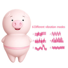 Load image into Gallery viewer, Cute Pig Rose Clitoris Stimulator 6 Speed Vibrator