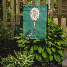 Load image into Gallery viewer, 11 x 15 1/2 in. Polyester Fleur de lis Tennis Garden Flag 2-Sided 2-Ply