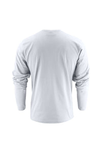 Printer Mens Heavy Long-Sleeved T-Shirt (White)