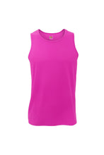 Load image into Gallery viewer, Fruit Of The Loom Mens Moisture Wicking Performance Vest Top (Fuchsia)