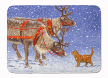 Load image into Gallery viewer, 19 in x 27 in Reindeer &amp; Cat Machine Washable Memory Foam Mat