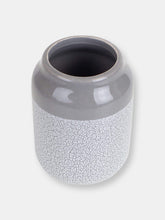 Load image into Gallery viewer, Crackle 4 Piece Ceramic Bath Accessory Set, Grey