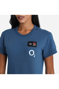 Womens/Ladies 22/23 England Rugby T-Shirt - Ensign Blue