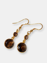 Load image into Gallery viewer, Rushpa Smoky Quartz Earrings