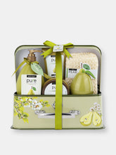 Load image into Gallery viewer, Pure! Spa in a Basket. Deluxe Gift Set for Women (Fresh Pear)
