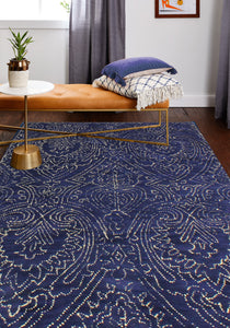 Venezia Area Rug R120-CL139 - Navy